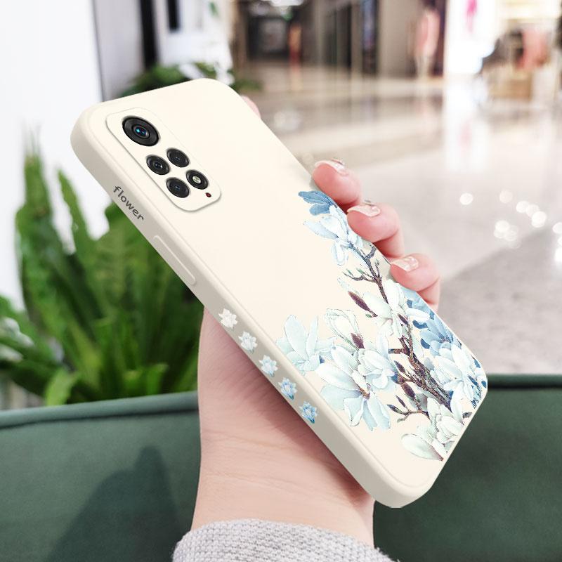 Magnolienblüten-Handyhülle für Xiaomi Redmi Note 14 13 12 12S 11 11S 11T 10 10A 10T 10S 9T Pro Plus 10C 9A 9C 9T 4G 5G Hülle