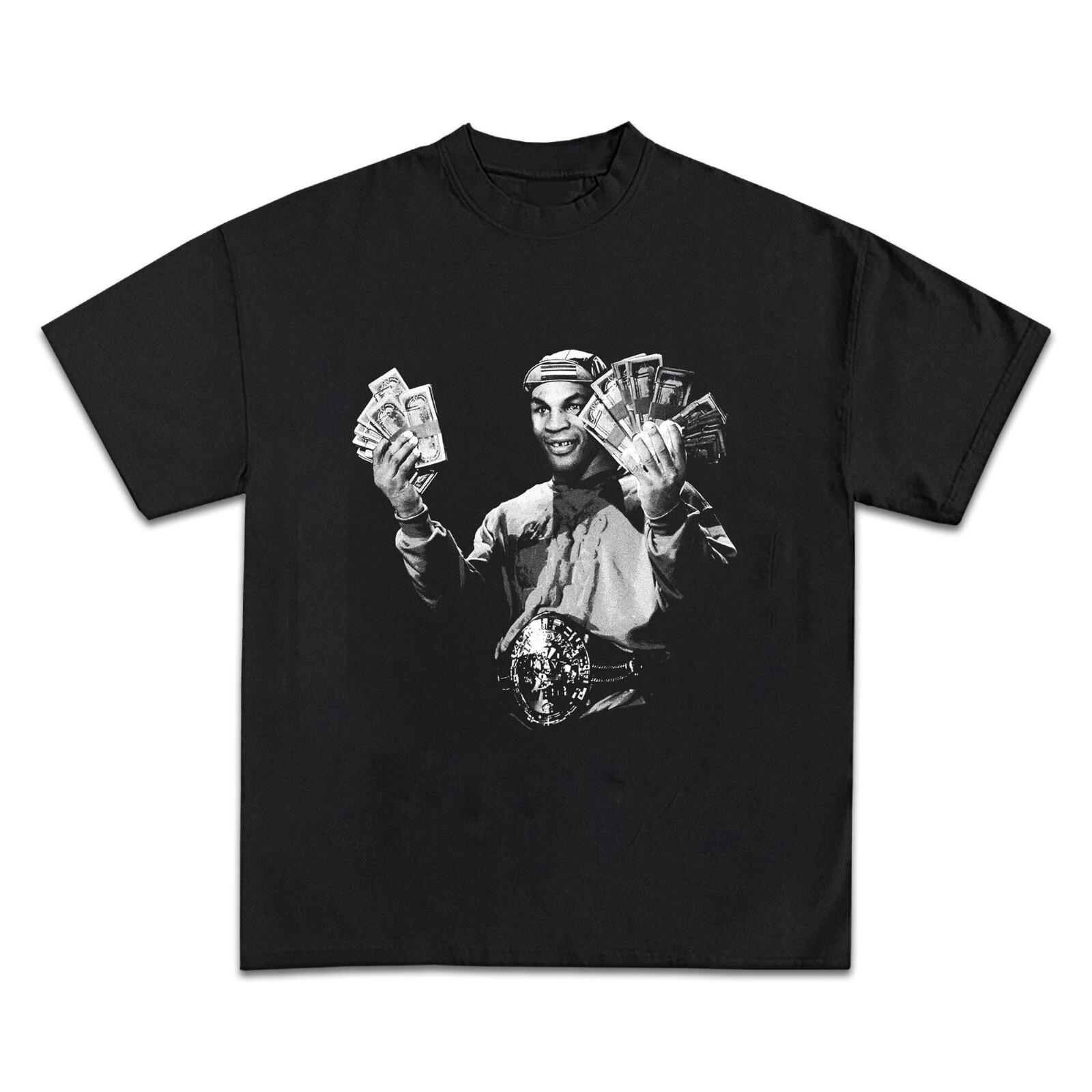 Mike Tyson Graphic Unisex Black T-Shirt, Gift For boxing Fans S