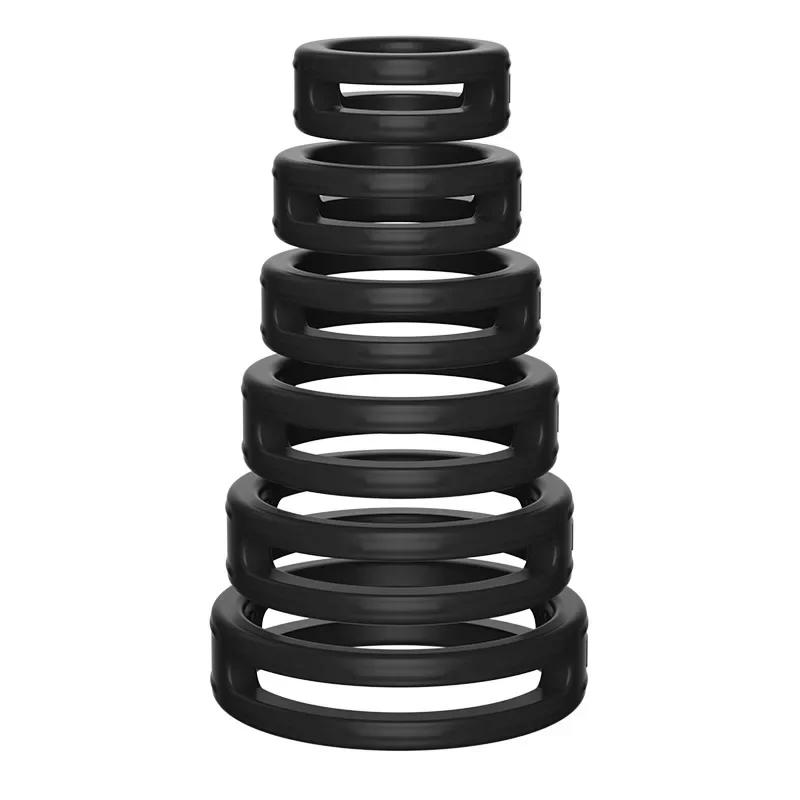 Soft Silicone Cock Rings Male Delay Ejaculation Penis Lasting Erection Scrotum Testis Restraint Adult Sex Toys For Men Reusable