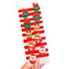 10Pcs Girls Hair Pins Snowman Snowflake Santa Claus Christmas Themed Hair Rings Ponytails Buns