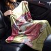 1pc My Melody Strawberry blanket Lightweight Flannel Throw for Sofa Bed Travel Camping Livingroom Office Couch Chair