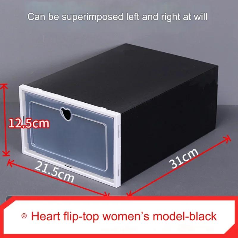 Organizer na buty Składane pudełka do przechowywania butów Typ szufladowy Otwierane z przodu Stojak na buty Organizer Szafka Pojemnik na buty Gruby plastik