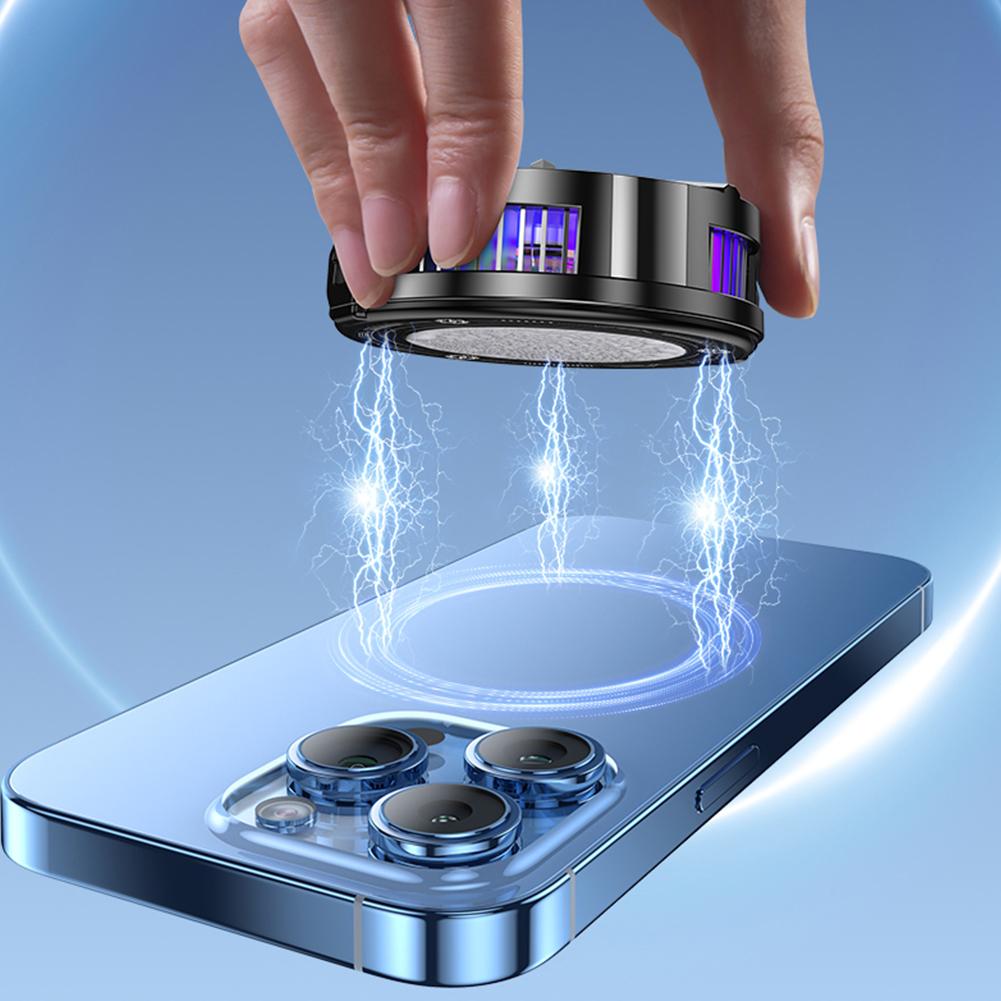 TL07 Magnetic Back-clip Phone Cooler 3 Speeds Semiconductor Cooling Fan Mobile Phone Heatsink 3 Speed Radiator for iPhone