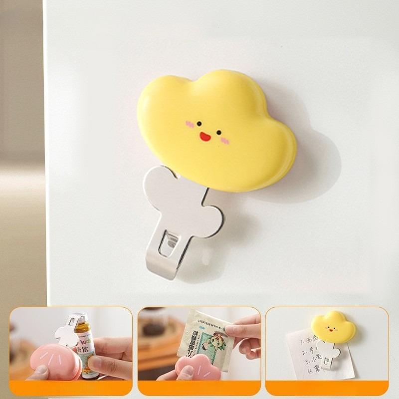 

Bottle Opener Magnetic Fridge Sticker Flower Shape Snack Sealing Clip Three In One Portable Magnetic Oral Liquid Bottle Opener