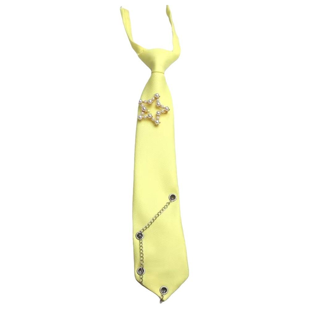 Tassels Long Necktie Korean Style Shirt Tie Elegant Star Tie Students жёлтый