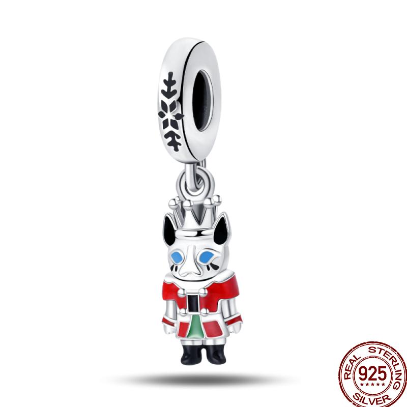 Copper Copper Snowman Gingerbread Santa Claus Ornaments Beads Suitable For 3Mm Original Bracelet Diy Jewelry