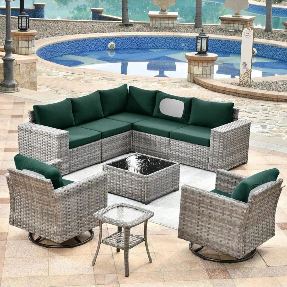 Velvet Soft Patio Sofa Covers Stretchy Sofa Sectional Covers Removable Seat Cushion Case For Outdoor Garden Home Decor