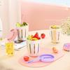 Portable Leak Proof Fruit Cup With Fork, Large Capacity Salad Container For Picnic, Travel, And Office, BPA Free Food Storage Bowl
