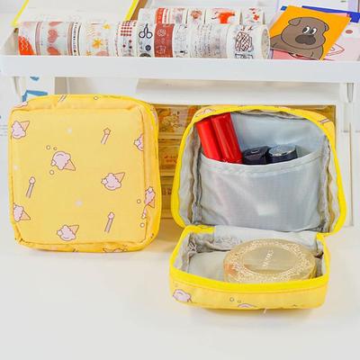 Bolsa de Almacenamiento para Toallas Sanitarias para Mujer, Bolsa Portátil para Compresas de Algodón, Bolsas Cosméticas, Bolsa de Maquillaje de Viaje para Niñas, Organizador Soporte para Tampones
