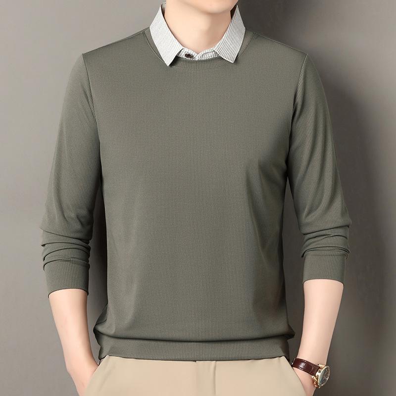 Men s Hoodie Shirt Soft Comfortable Versatile Business Casual Top M
