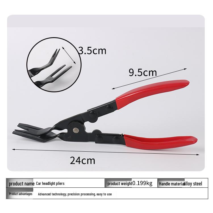 Automotive Headlight Disassembly Tool: Headlight Pliers, Rivet Pliers, Interior Buckle Pliers, Glue Buckle Screwdriver, Lampshade Removal.