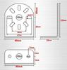 Marker Lamp Truck Bus Marker Angle Stainless Set Brackets, Accessories, Brackets, L-Shaped Brackets, 45° Mountable, Steel, 2-Piece, 4-Piece, 6-Piece,
