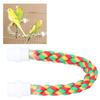 Colorful Design Cotton Rope Perch Adjustable Length U Shape Stand Bird Climbing Toy  For Parrots