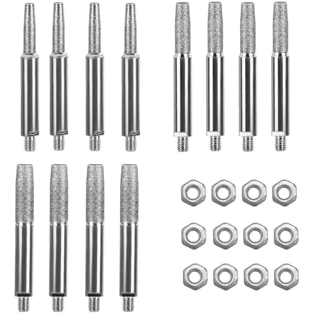 Chainsaw Chain Sharpener Manual Set 12PCS With Multiple Grinding Heads 4mm 48mm 55mm For Various Chainsaw Models