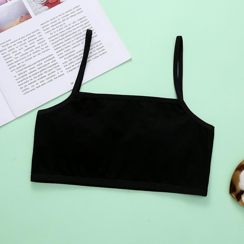 Einfarbiger Mädchen Camisole BH Bandeau - Anti-Protrusions-Stil