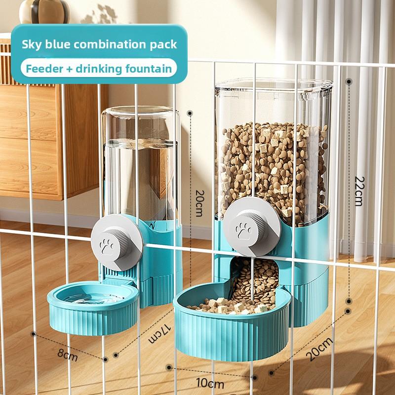 Cat Hanging Type Pet Water Dispenser Dog Drinking Supplies Hanging Cage Dog Basin Cat Bowl Automatic Feeder