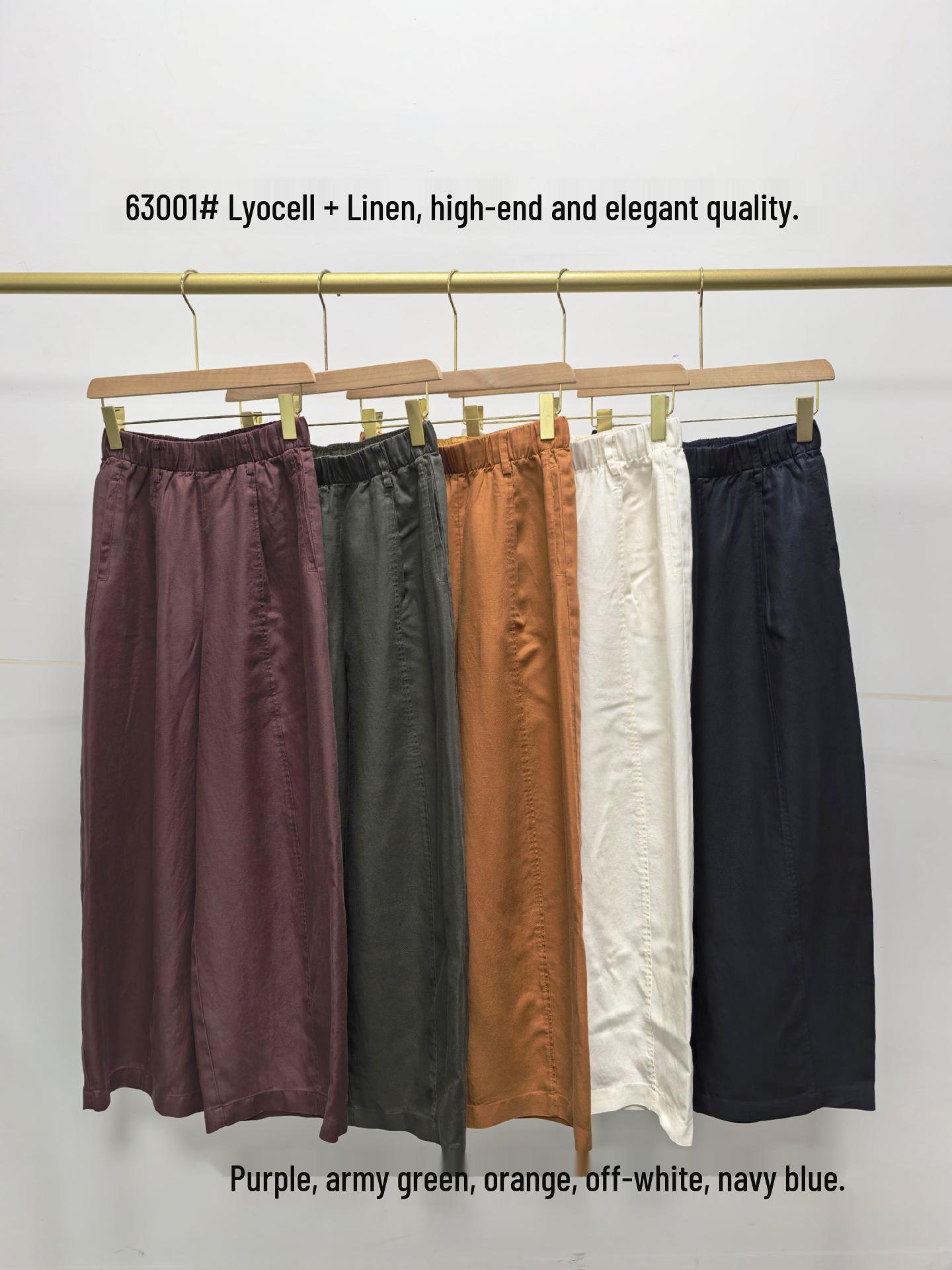 2026 Spring/Summer Women s Tencel Linen Wide-Leg Loose Pants - Old Money Style, Casual and Straight Fit Medium глубокий/красный