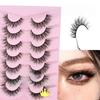 Seven Pairs of 5D Thick False Eyelashes, Natural Messy Eyelashes, Light and Unburdened, Self-grafted False Eyelashes