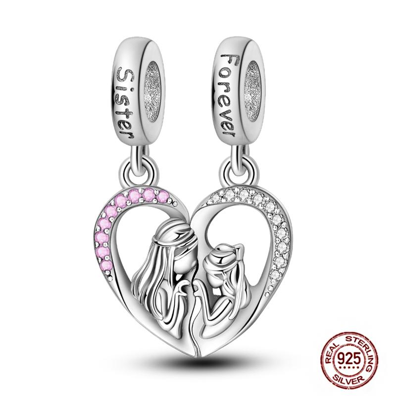 Charms Plata De Ley 925 copper Original Devil's Eye Perfume Bottle Bow Silicone Spacer Beads Women Bracelet DIY Zircon Pendants