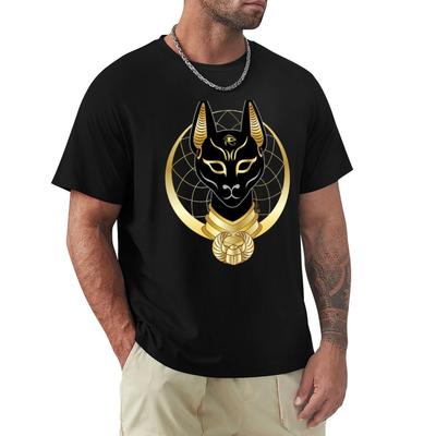 Bastet Goddess Golden Moon Tshirt Big And Tall Casual Tshirt