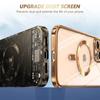 Luxury Wireless Charging Transparent Magsafe Case For iPhone 16 15 14 13 12 11 Pro Max X XR XS 7 8 Plus SE 2024 Mini Soft Case