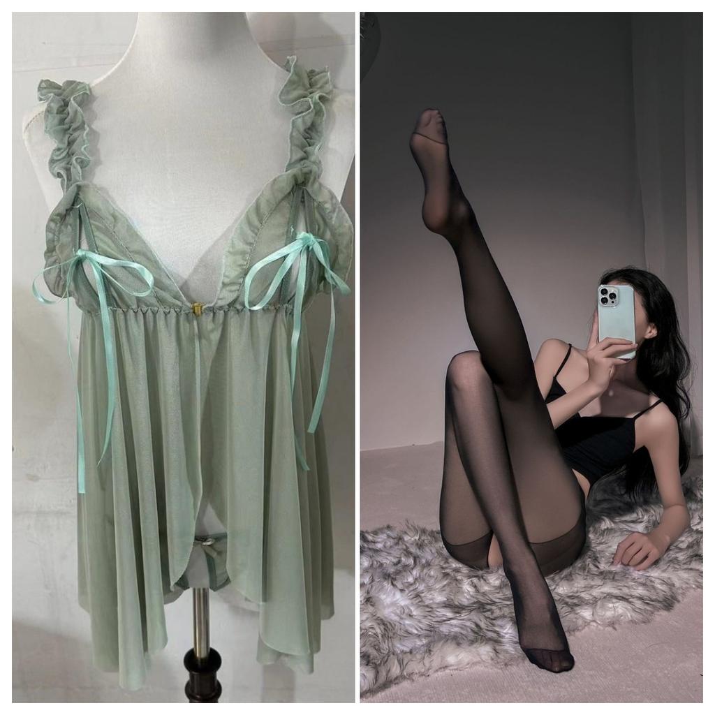 Sexy pajamas women's pure desire lace ice silk underwear mood high-end suspender nightdress 2026 new loungewear