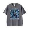 Daddys Kleines Kätzchen Wolf Lustiges Gotisches Meme Grafik T-Shirt Unisex Vintage Übergroße T-Shirts Unisex Lässige Oberteile T-Shirt Streetwear