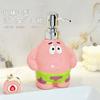 Cute Cartoon Ceramic Soap Dispenser Refillable Pump Bottle For Shampoo Shower Gel Bathroom Decor