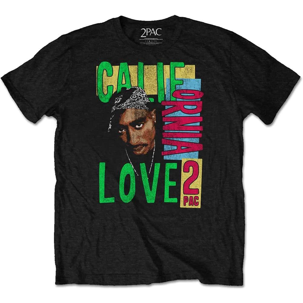 Tupac 2Pac CA Love Official Mens T-Shirt S