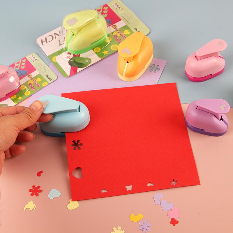 Children's DIY Paper Craft Embossing Machine - Easy Flower Punch for Kindergarten Educational Activities