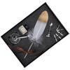 Feather Pen Vintage Writing Drawing Pen Replacement Nib Seal Empty Ink Bottle KitWhite