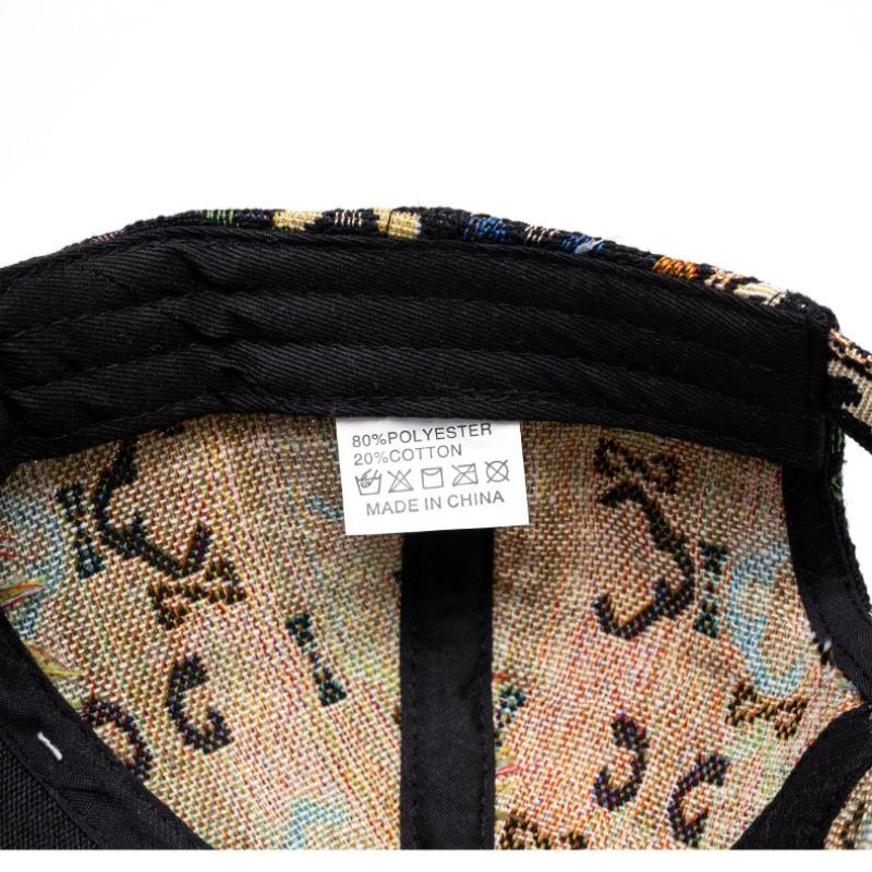 NORTHWOOD All Seasons New Ethnic Style Baseball Cap for Women's Men's Personality Fashion Peaked Cap Sunhat High Quality Trucker Hats