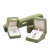 Yantong Luxury PU Leather Jewelry Box Premium Ring Case Velvet Insert Necklace Bracelet Storage Organizer Gift Packaging Custom