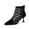 Mesh hollow cool boots women's 2025 new summer thin mesh pointed stiletto high heels Roman net women's boots