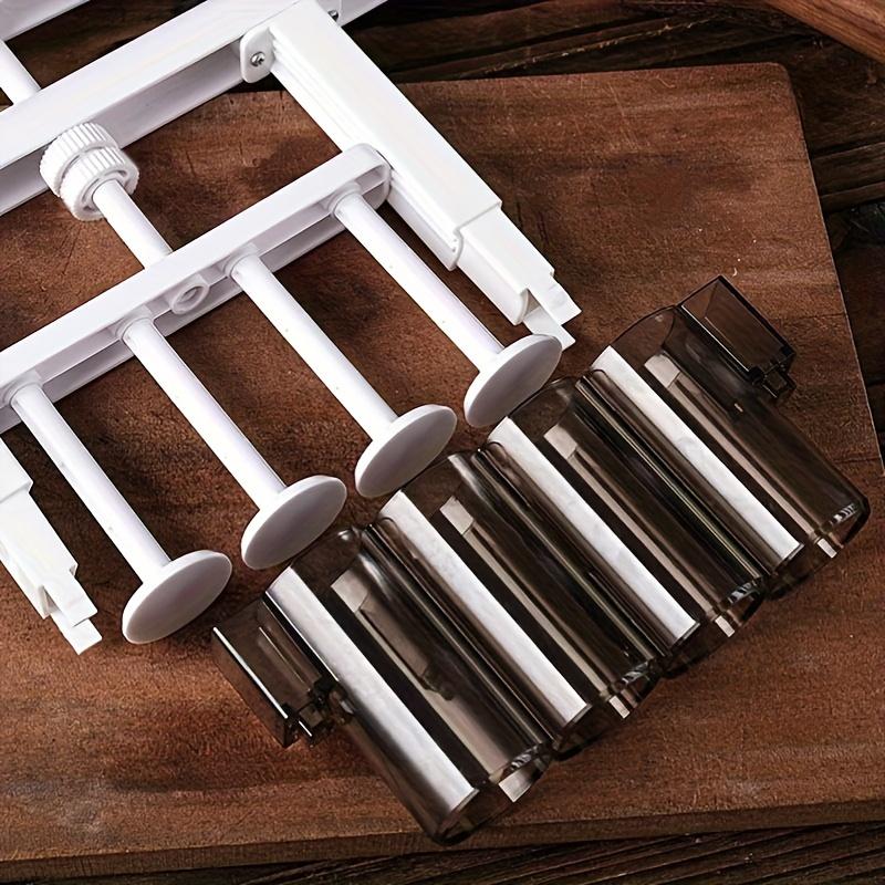 Snadno lisovatelný výrobník měsíčních koláčků, 1 ks, Perfektní na broskvový koláč, koláčky z fazolí mungo, Pečicí nástroj se snadným vyjímáním s nastavitelným rozdělovačem náplně 20-100G