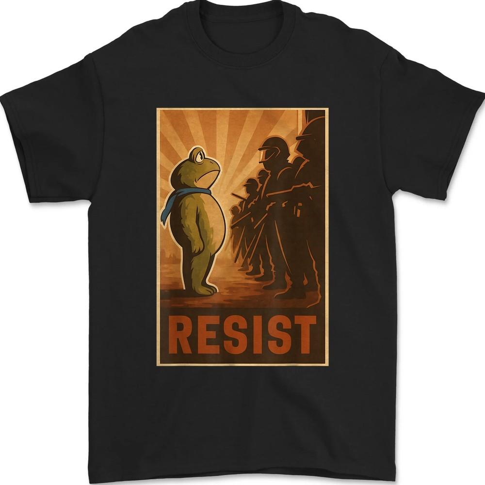 

Portland Frog Protest For Men And Women Unisex T-Shirt 4XL