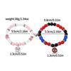 Braccialetti dell'amicizia di Spiderman, Migliore amico Bff, Halloween, Natale, Cordino coordinato, Catena con perline, Braccialetti per coppie, Nuovo,