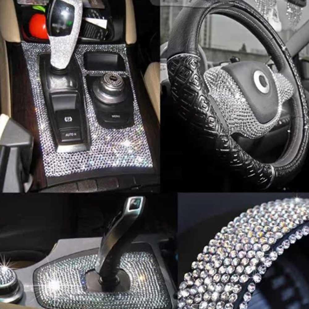 Bling Self-Adhesive Car Decoration Sticker Crystal Rhinestones Sticker Gift Decoration Gem Stickers