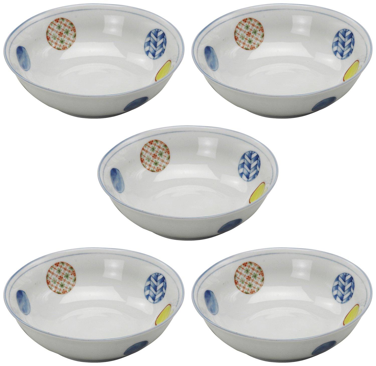 

Mino ware 5.0 bowl set of 5 Nishikimaru crest 145569(5)
