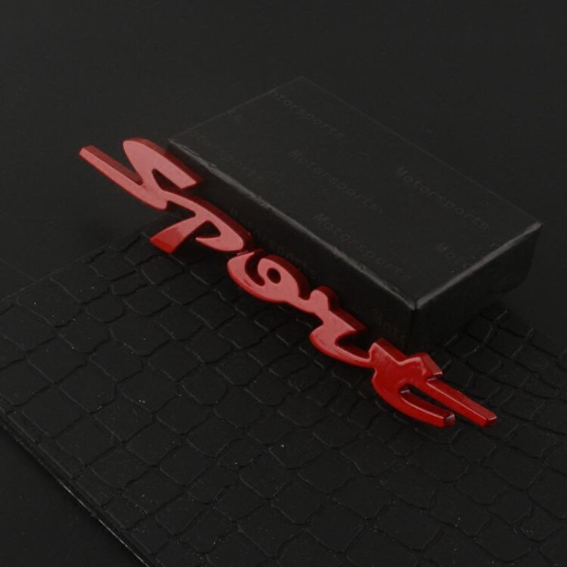 Car personalized modification car sticker metal sports car logo, sports version body sticker tail label scratches decorative sticker side label
