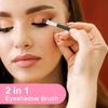 30 Pcs Dual End Eyeshadow Smudge Brush 2 In 1 Eyeshadow Sponge Concealer Brush Double Sided Eye Shadow Applicators Sticks 3 Inch Disposable Eye
