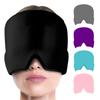 1PCS Migraine Relief Hat Headache Hat Gel Hot Cold Therapy Ice Cap For Relieve Pain Ice Hat Eye Mask Stress Pressure Pain Relief