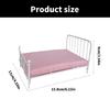 Realistic 1 12 Scale Dollhouses Bed White Finish Includes Mattress and Pillow for Authentics Dollhouses Decoration