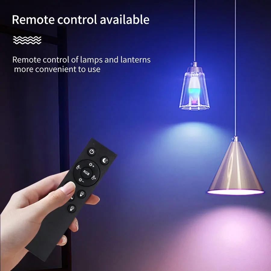 Tuya Wifi Led Bulb E14 220V Smart Life Candle Light with RF 2.4G Remote Group Control Alexa Google SmartThings Dimmable RGB Lamp