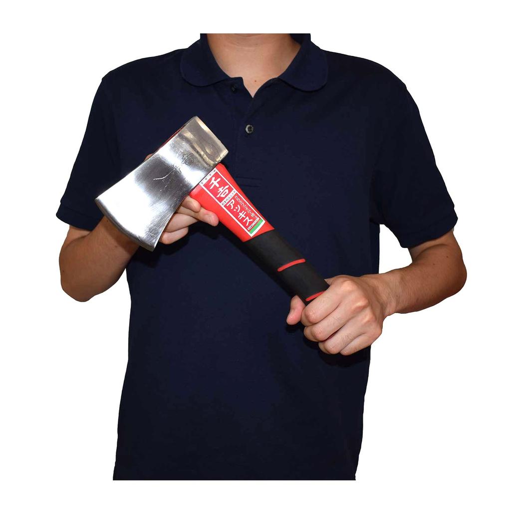 Senkichi Fiberglass Handle Axe, Total Length 300mm