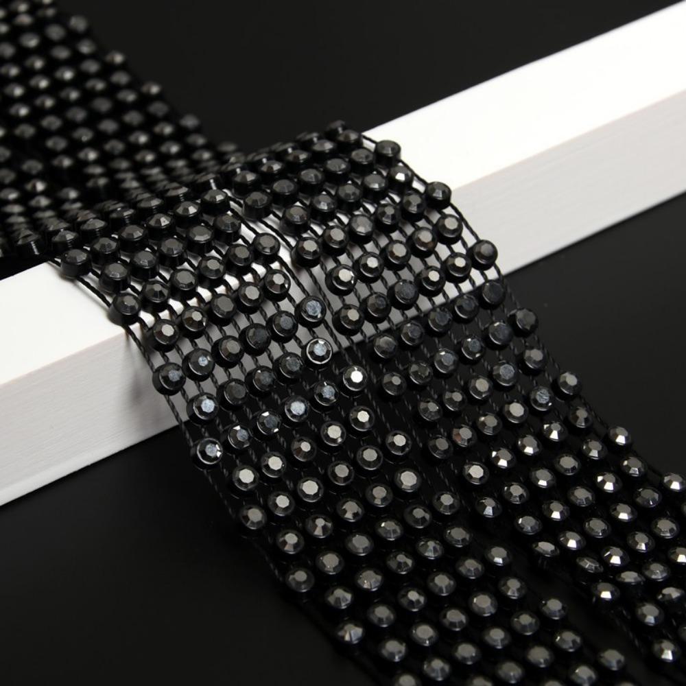 Trendy 1.8M Long Bling Scarf Neckerchief Sparkling Luxury Choker Necklace Crystal Necktie Collar Women Fashion
