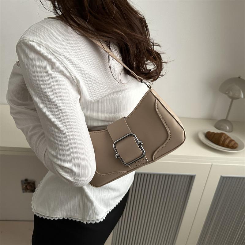 Temperament Simple and Fashionable Shoulder Bag Women's Spring New Versatile Underarm Bag Korean Version of Women's Bag