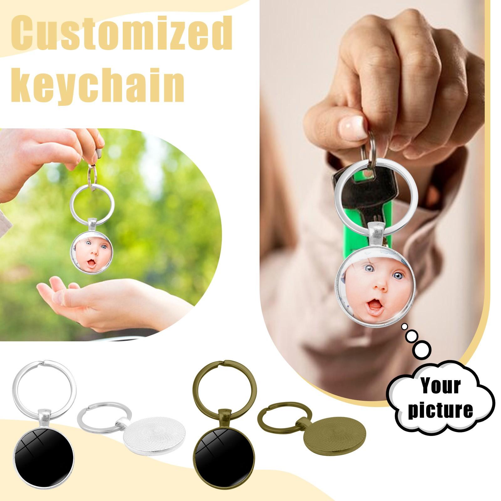

Personalise Your Gemstone Metal Keychain One Size золотий