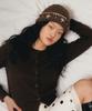 RUBATI Floral Hand-Stitched Beanie_Brown