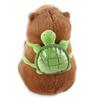 Simulation Capybara Plush Doll Capybara Animal With Turtle Backpack  Christmas Toy